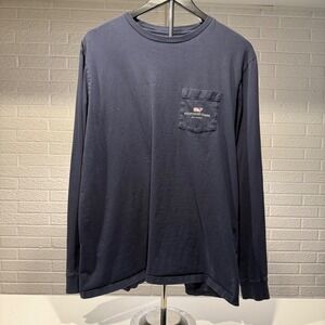 Vineyard Vines Door County Long Sleeve T Shirt Mens Size L Whale Logo